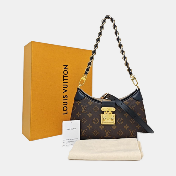 TWINNY Monogram Coated Canvas Brown