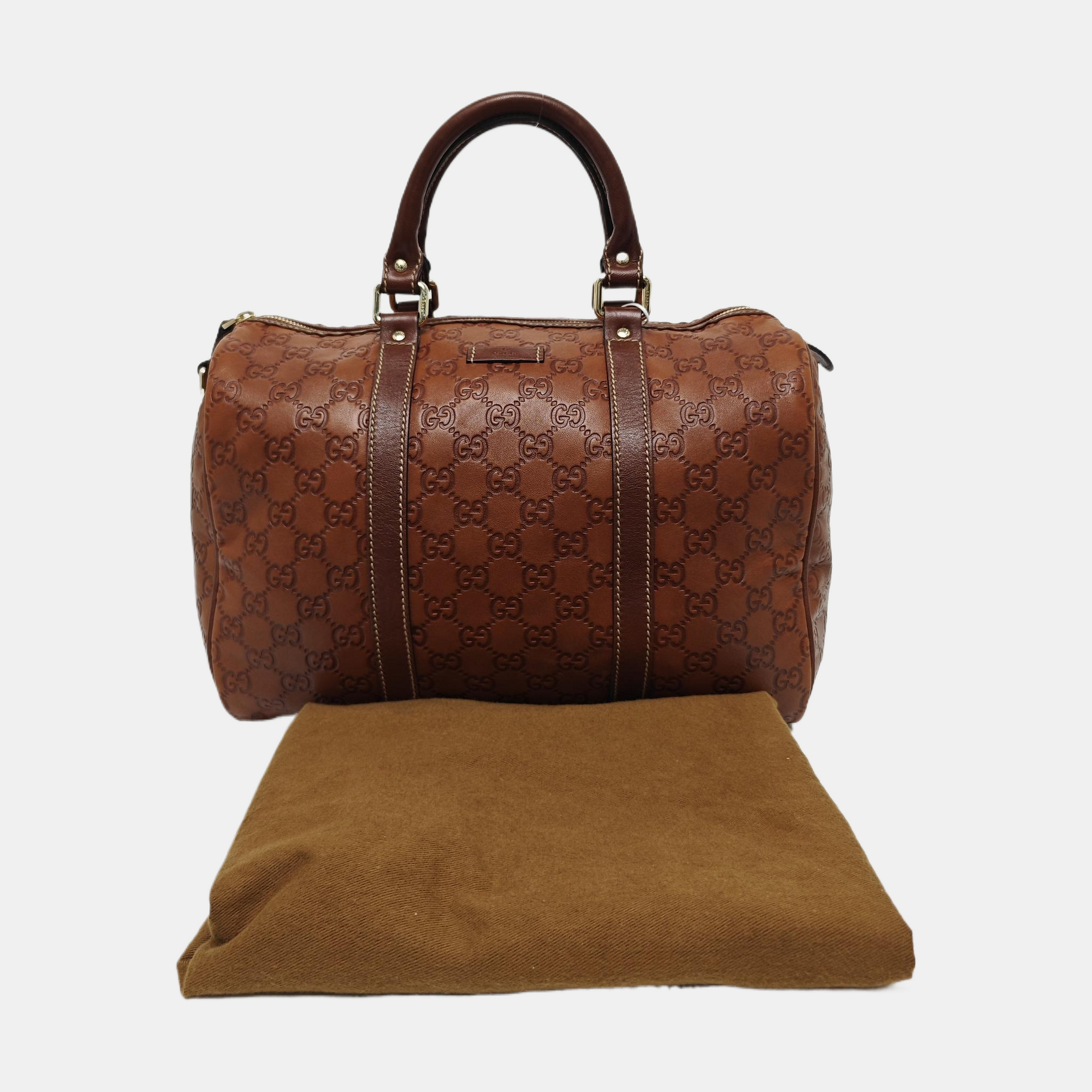 Joy Medium Monogram Calfskin Brown