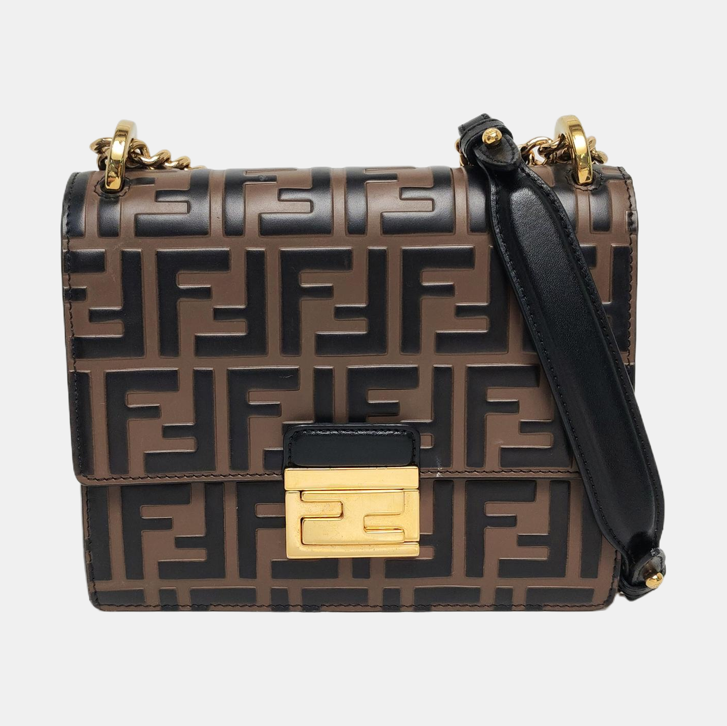 Kan U Small Calfskin Brown