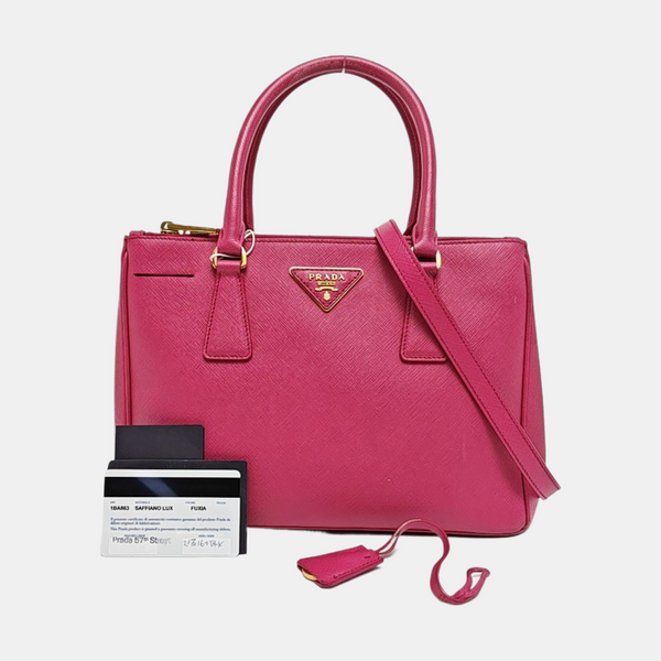 Galleria Medium Saffiano Calfskin Red