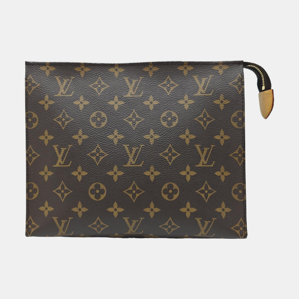 TOILET POCKET 26 Monogram Coated Canvas Brown