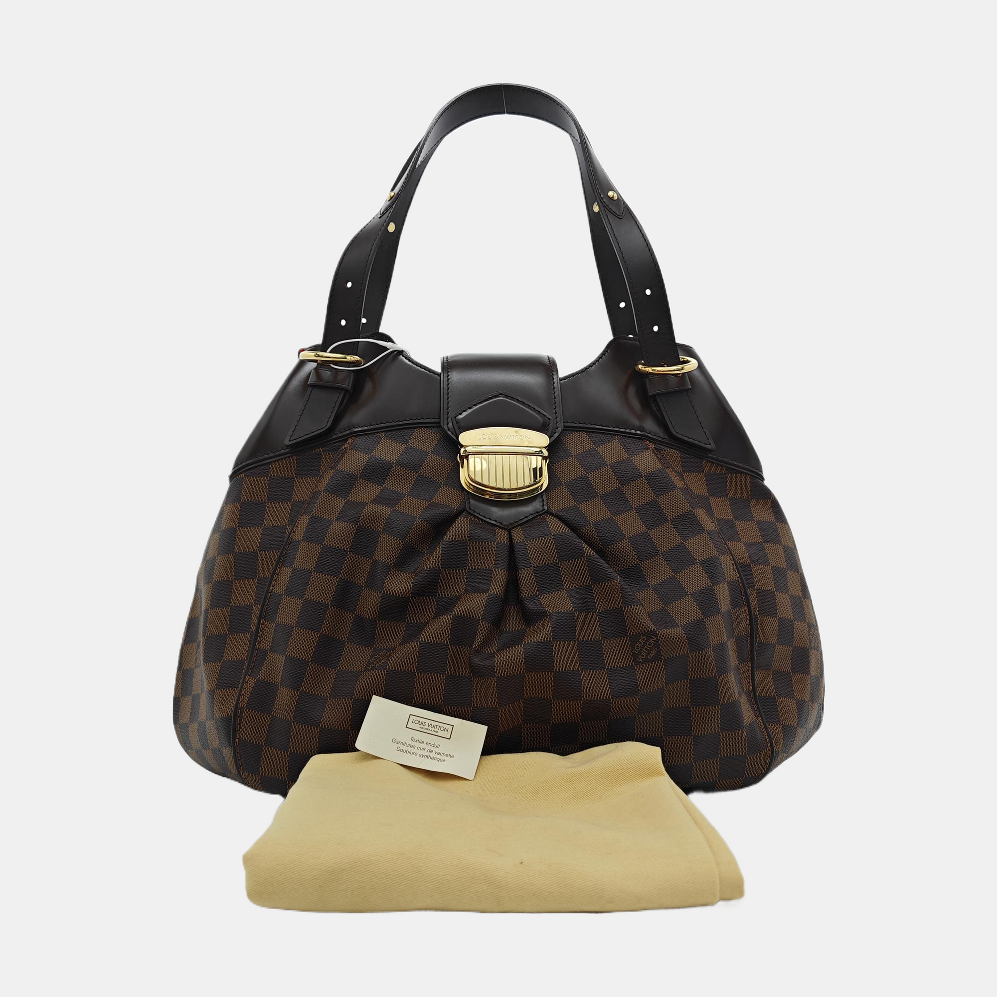 SISTINA GM Damier Ebene Coated Canvas Brown