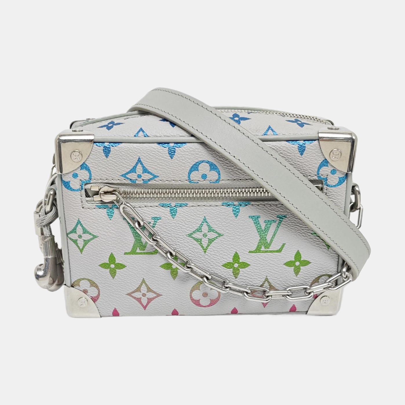 SOFT TRUNK Mini Monogram Coated Canvas White