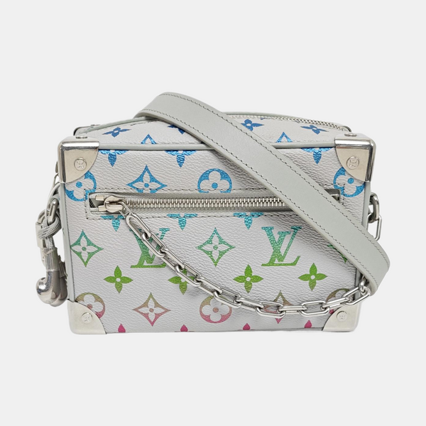 SOFT TRUNK Mini Monogram Coated Canvas White