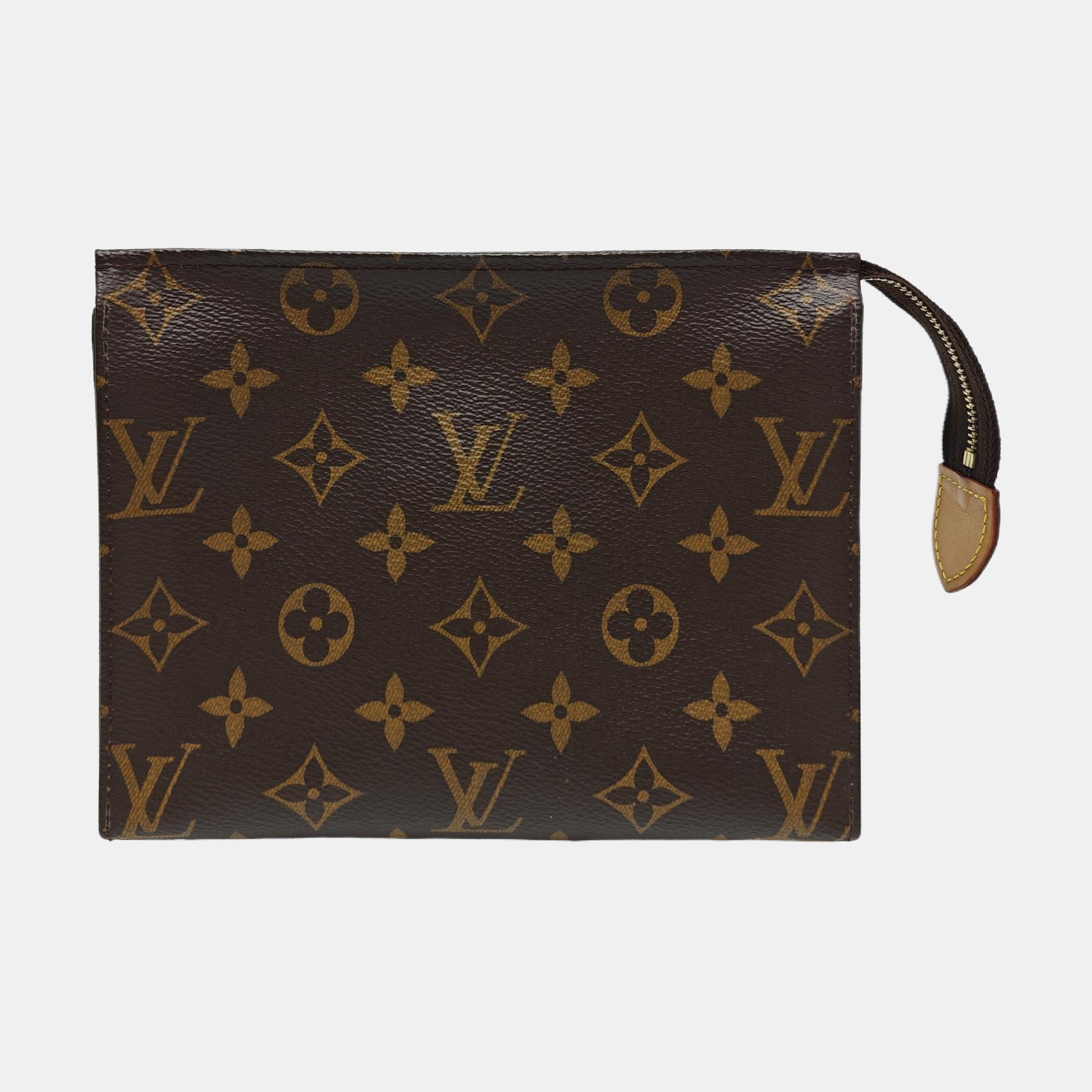 TOILET POCKET 19 Monogram Coated Canvas Brown