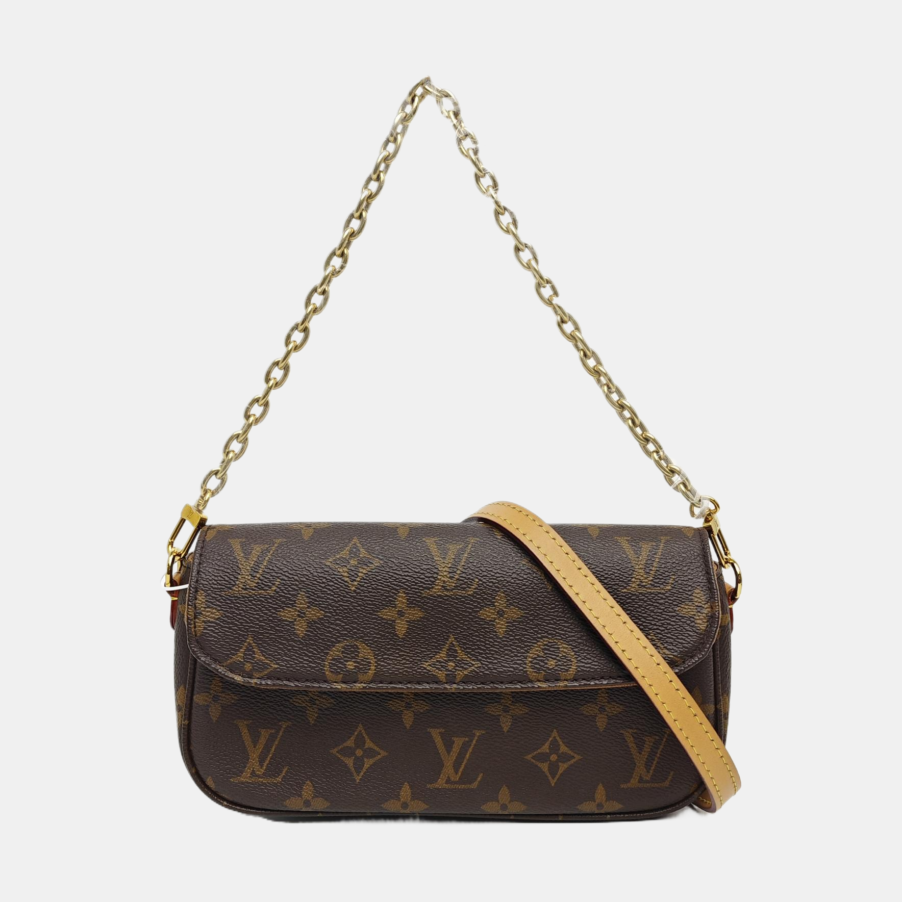 IVY Monogram Coated Canvas Brown