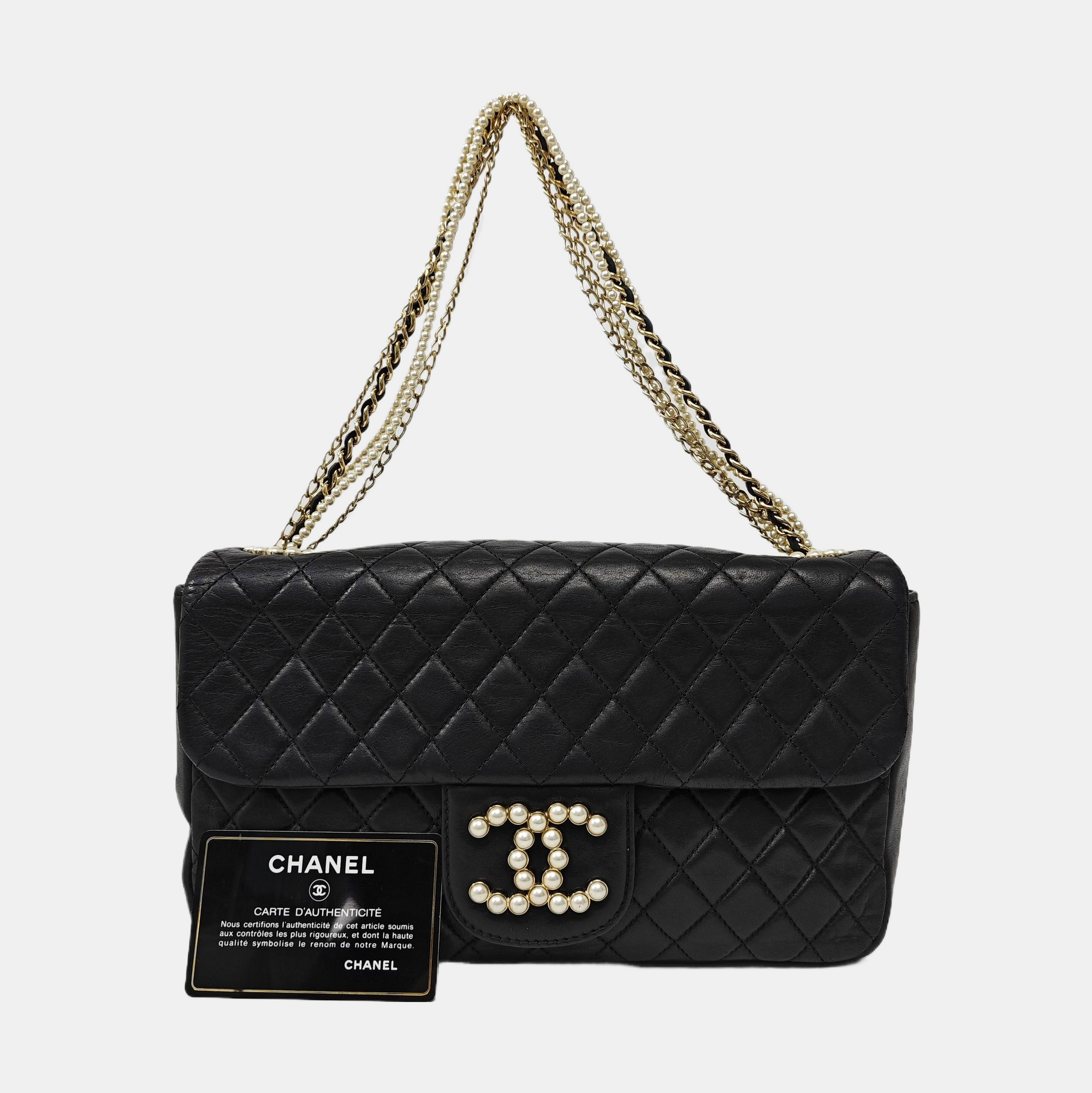 Westminster Medium Quilted Lambskin Black