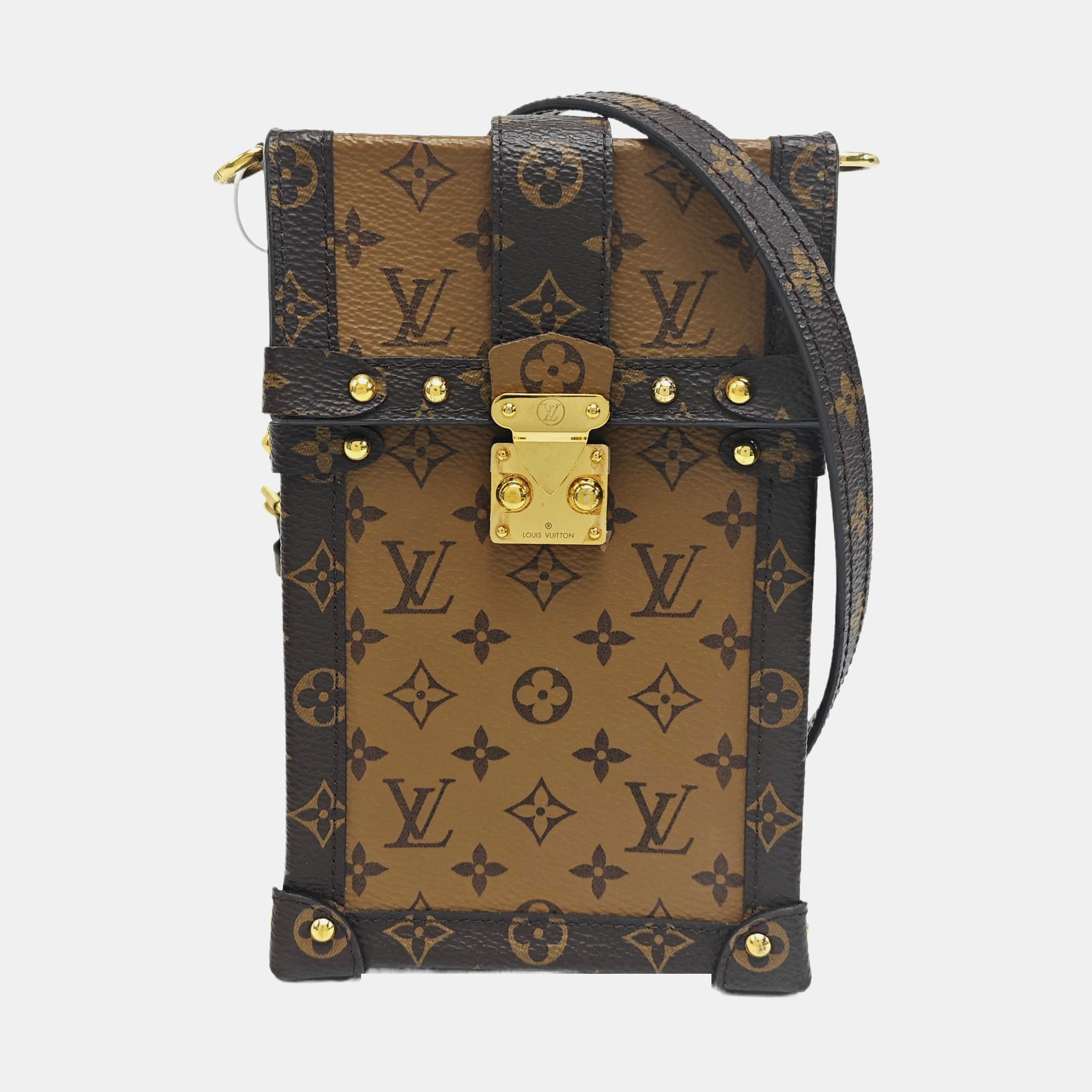 TRUNK Monogram Coated Canvas Brown