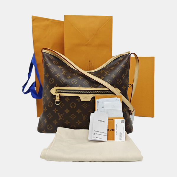 Line Up Monogram Coated Canvas Brown