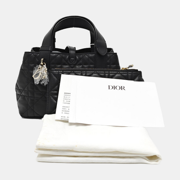 Toujours Small Cannage Calfskin Black