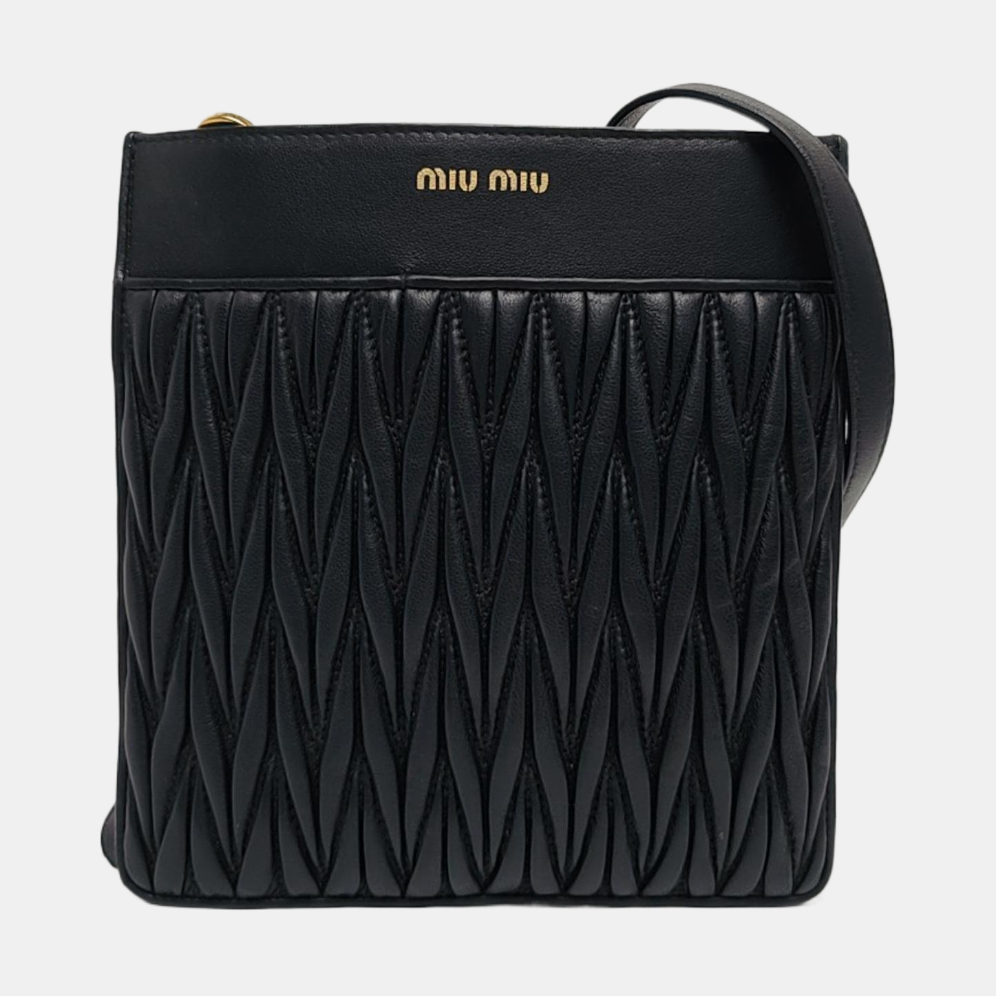 Quilted Lambskin Crossbody Bag Black