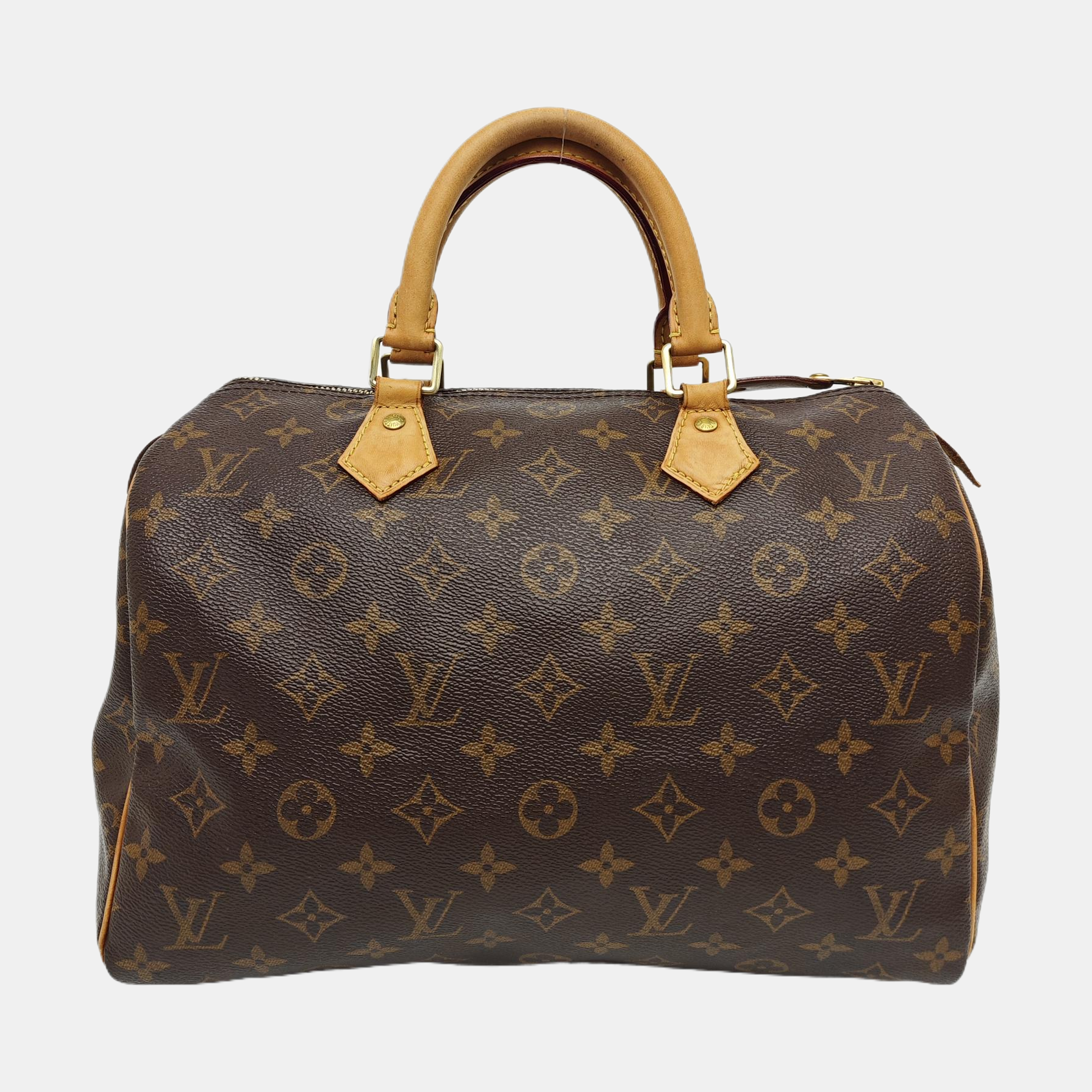 SPEEDY 30 Monogram Coated Canvas Brown