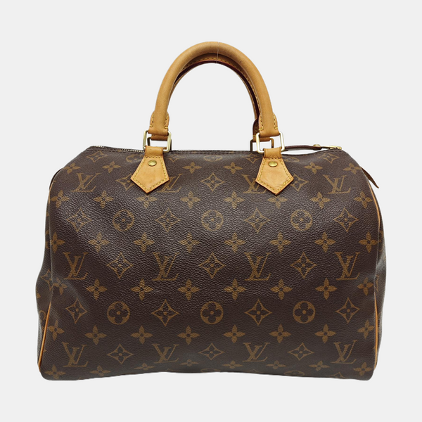 SPEEDY 30 Monogram Coated Canvas Brown
