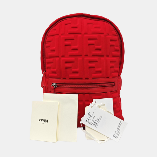 Fabric Backpack Red