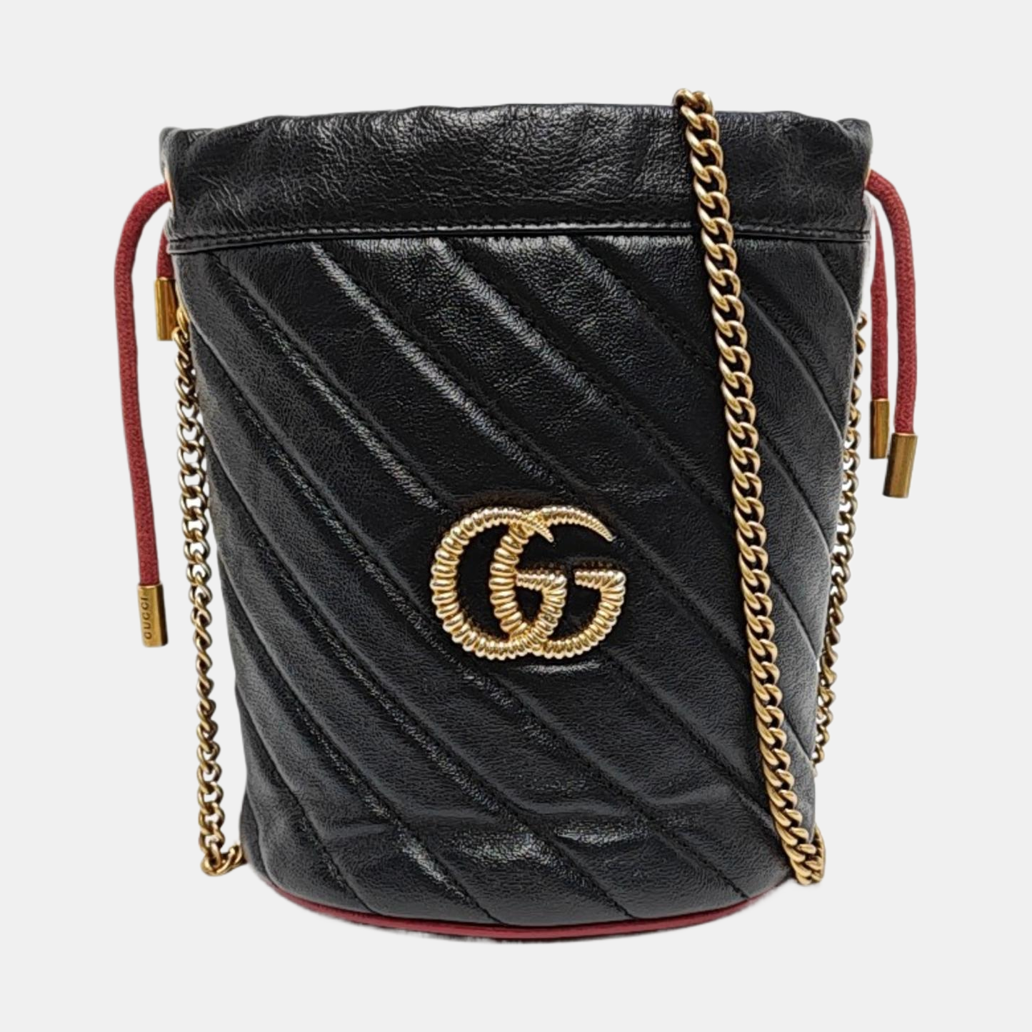 GG Marmont Mini Quilted Calfskin Black