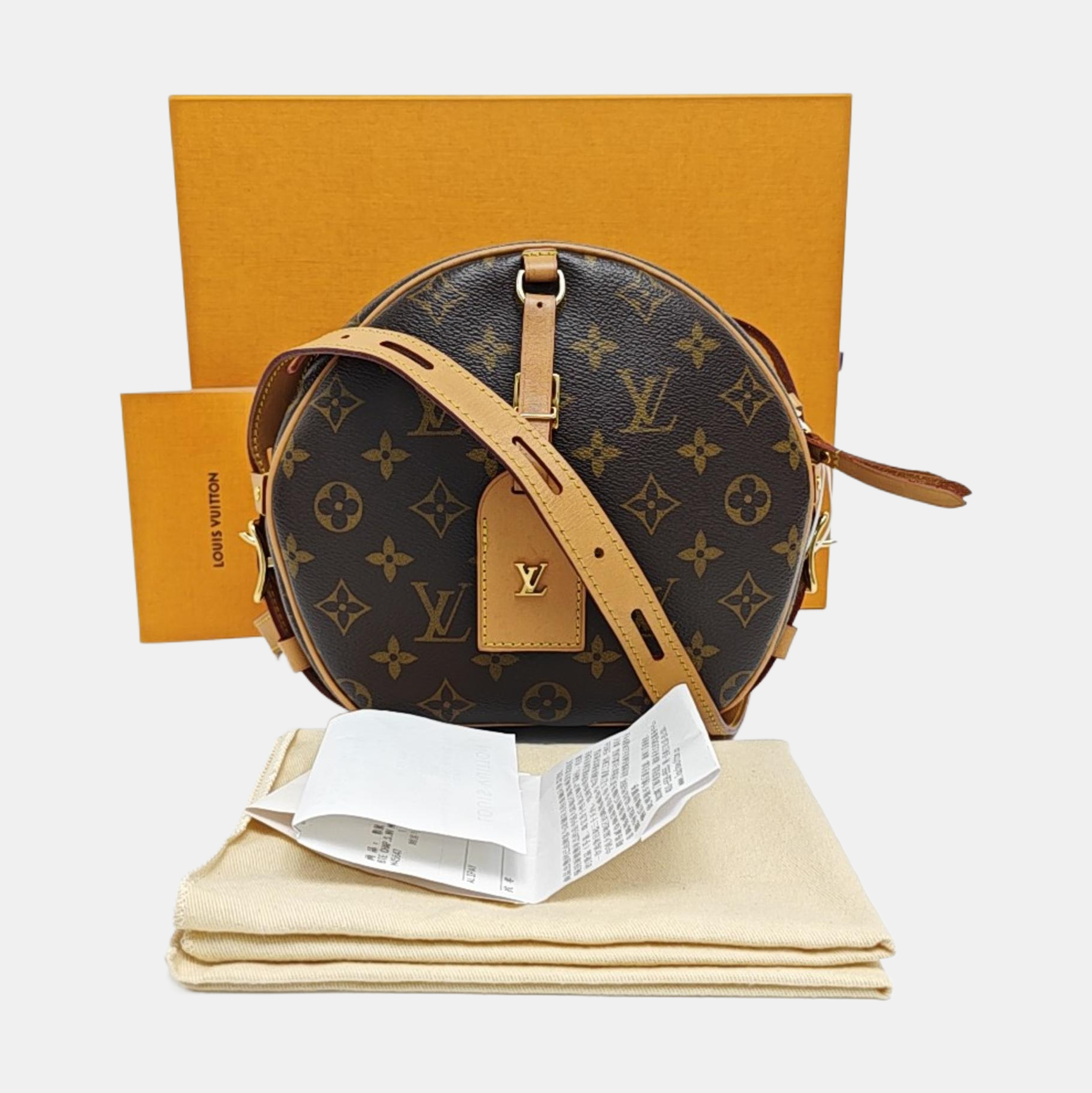 BOITE CHAPEAU MM Monogram Coated Canvas Brown