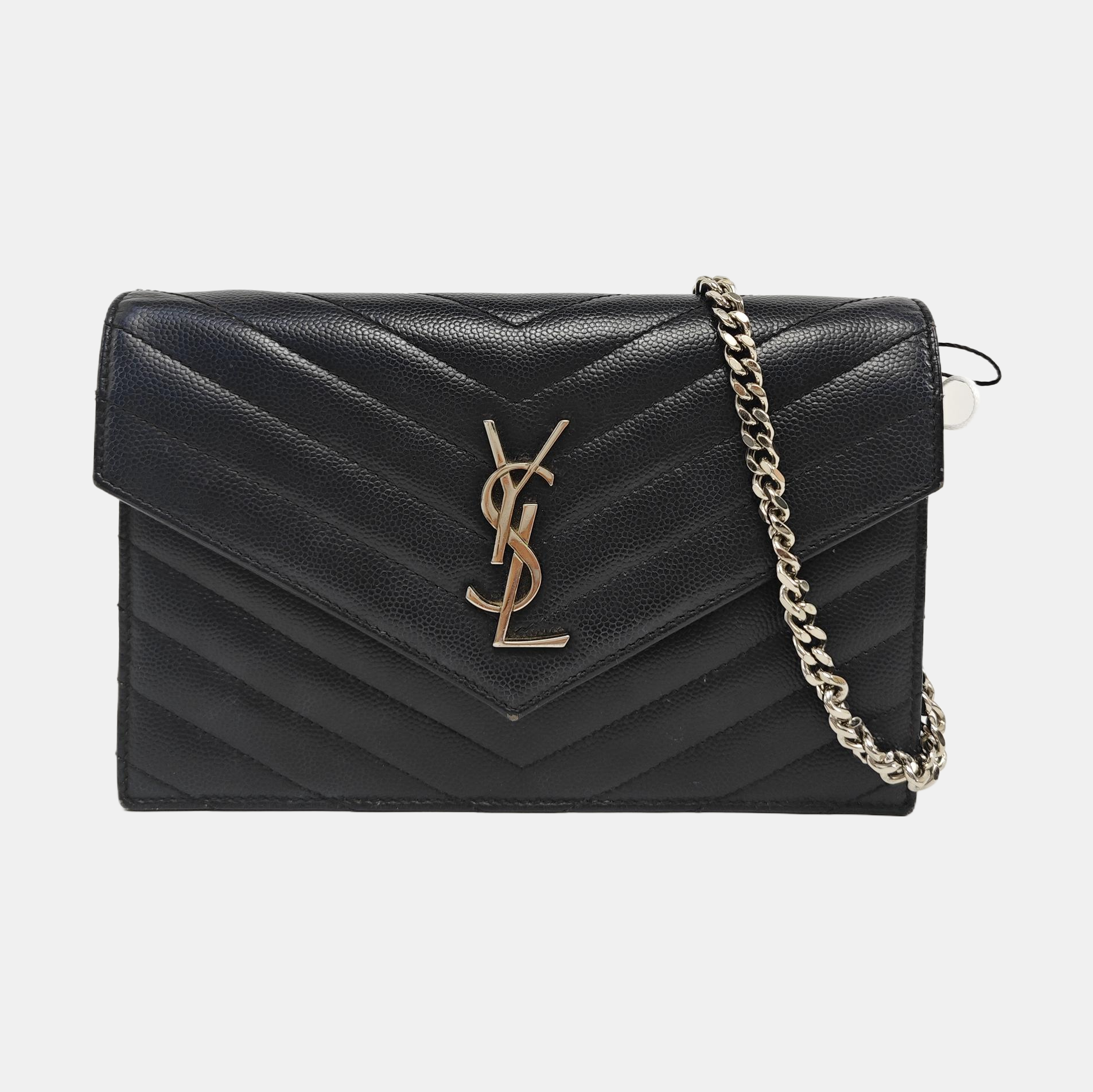 MONOGRAM WOC Chevron Calfskin Black