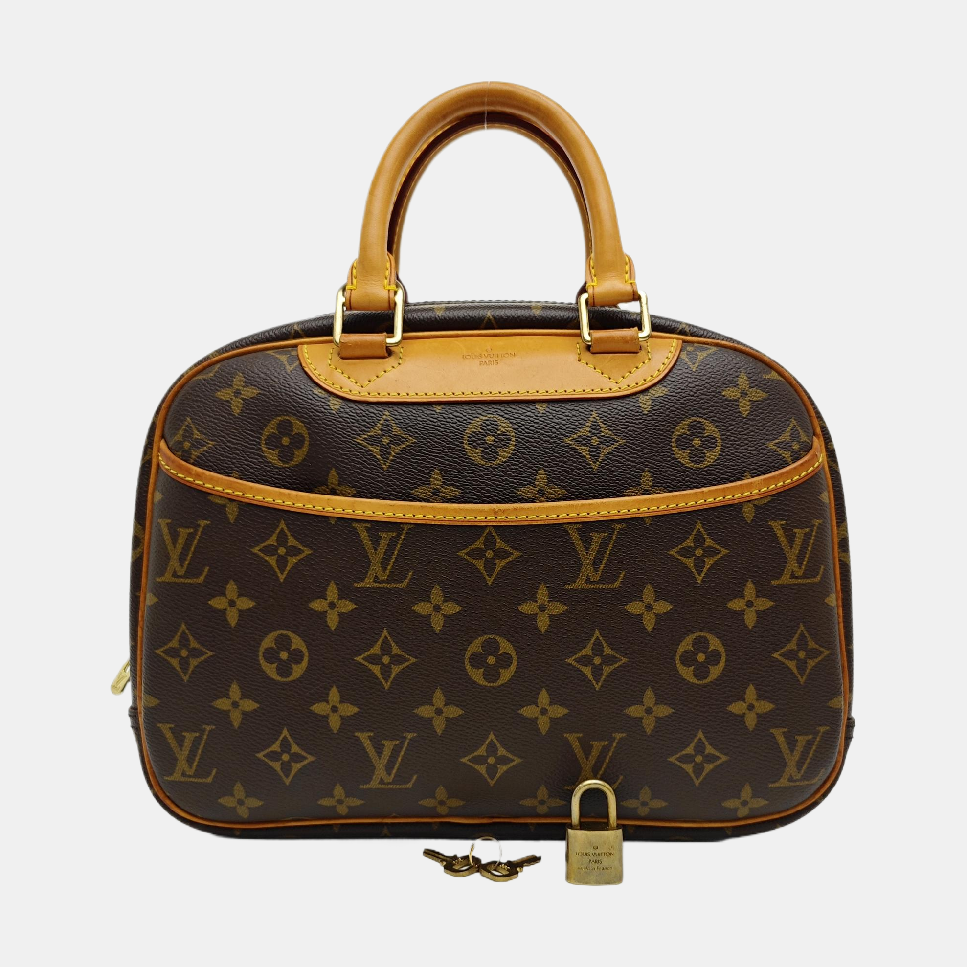 DEAUVILLE Monogram Coated Canvas Brown