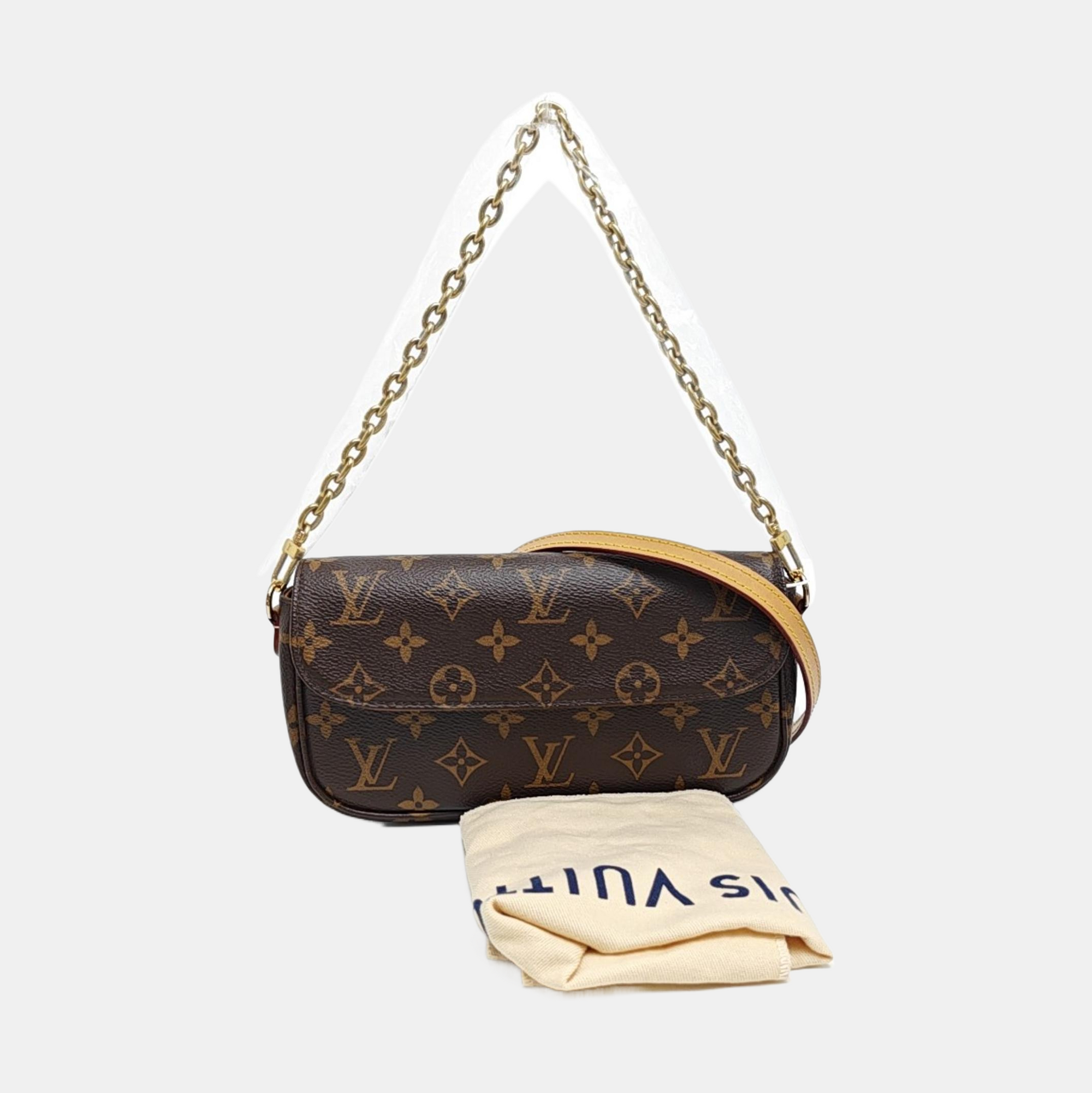 IVY Monogram Coated Canvas Brown