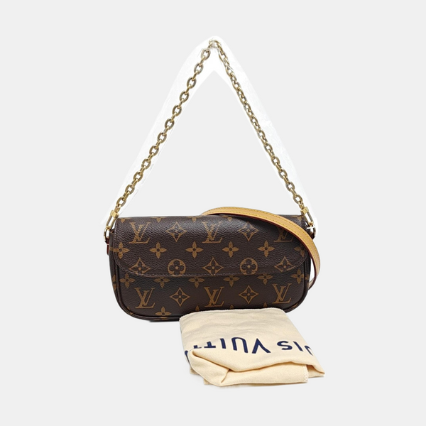 IVY Monogram Coated Canvas Brown