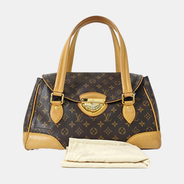 BEVERLY Monogram Coated Canvas Brown