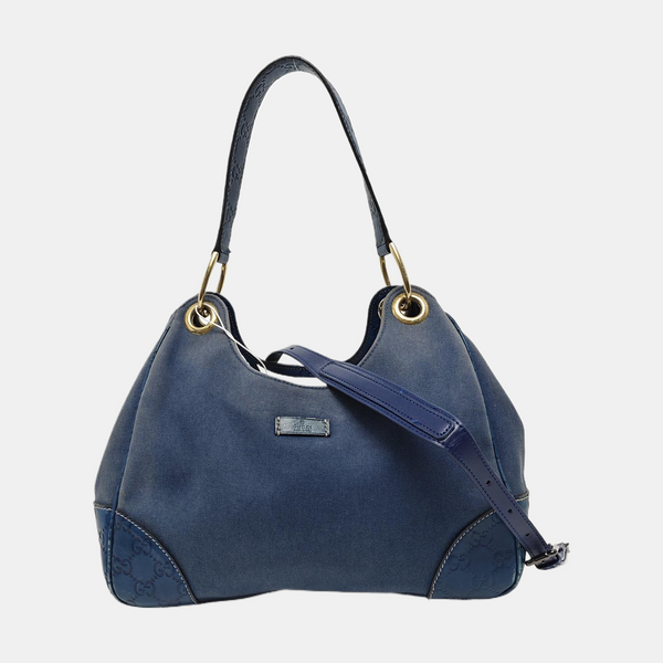 Canvas Shoulder Bag Blue