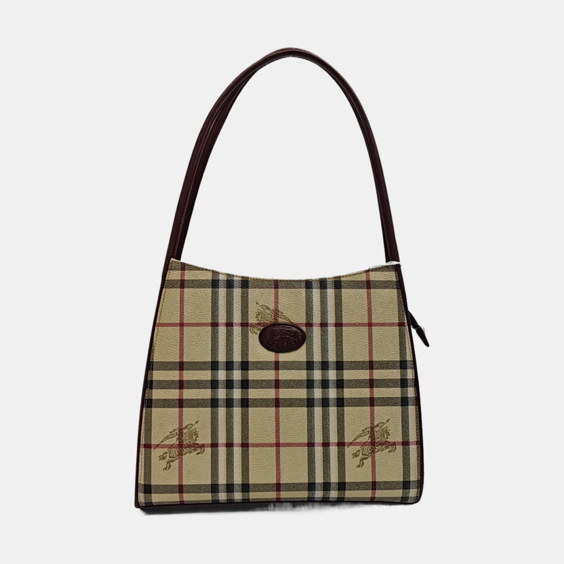 Coated Canvas Tote Bag Beige