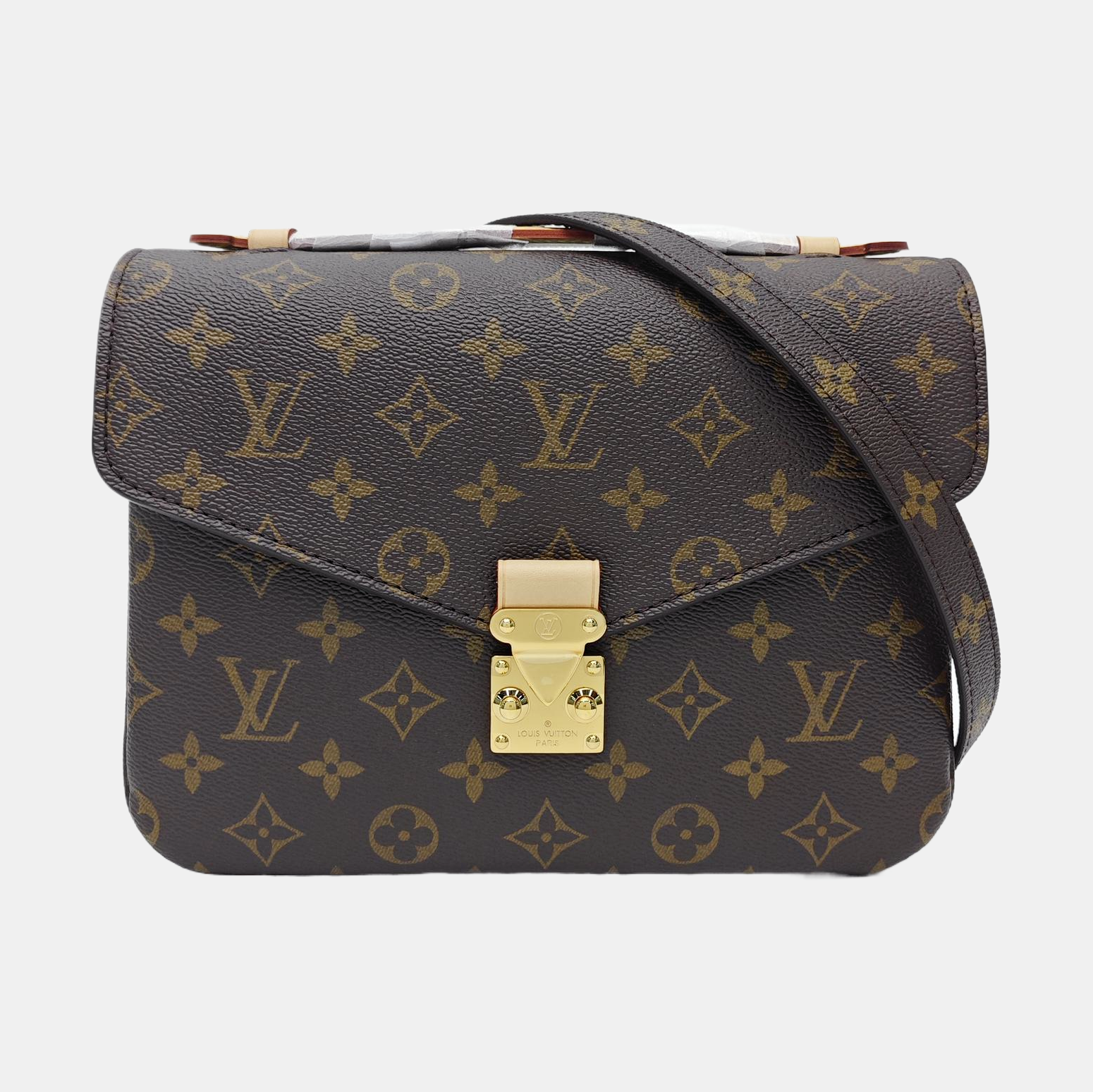 MÉTIS MM Monogram Coated Canvas Brown