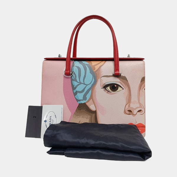 Twin Saffiano Calfskin Pink
