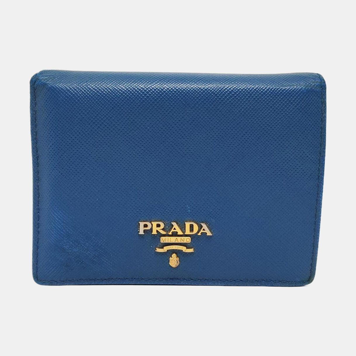 Calfskin Wallet Small Blue