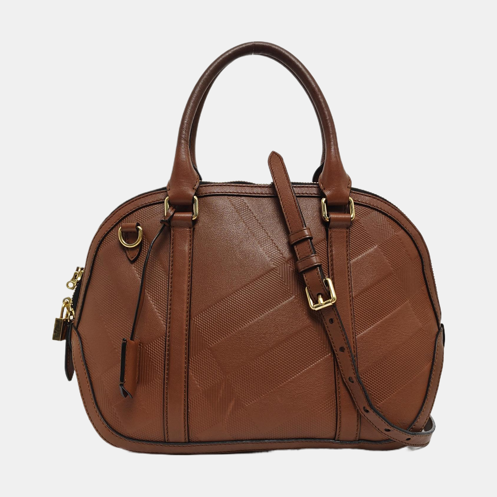 Calfskin Shoulder Bag Brown