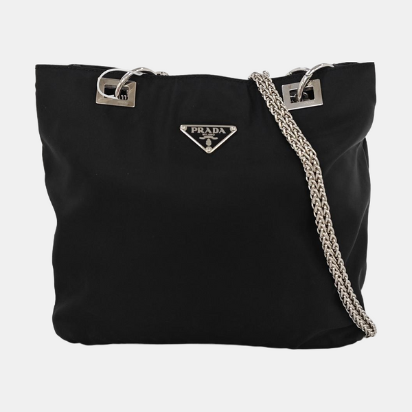 Nylon Shoulder Bag Black
