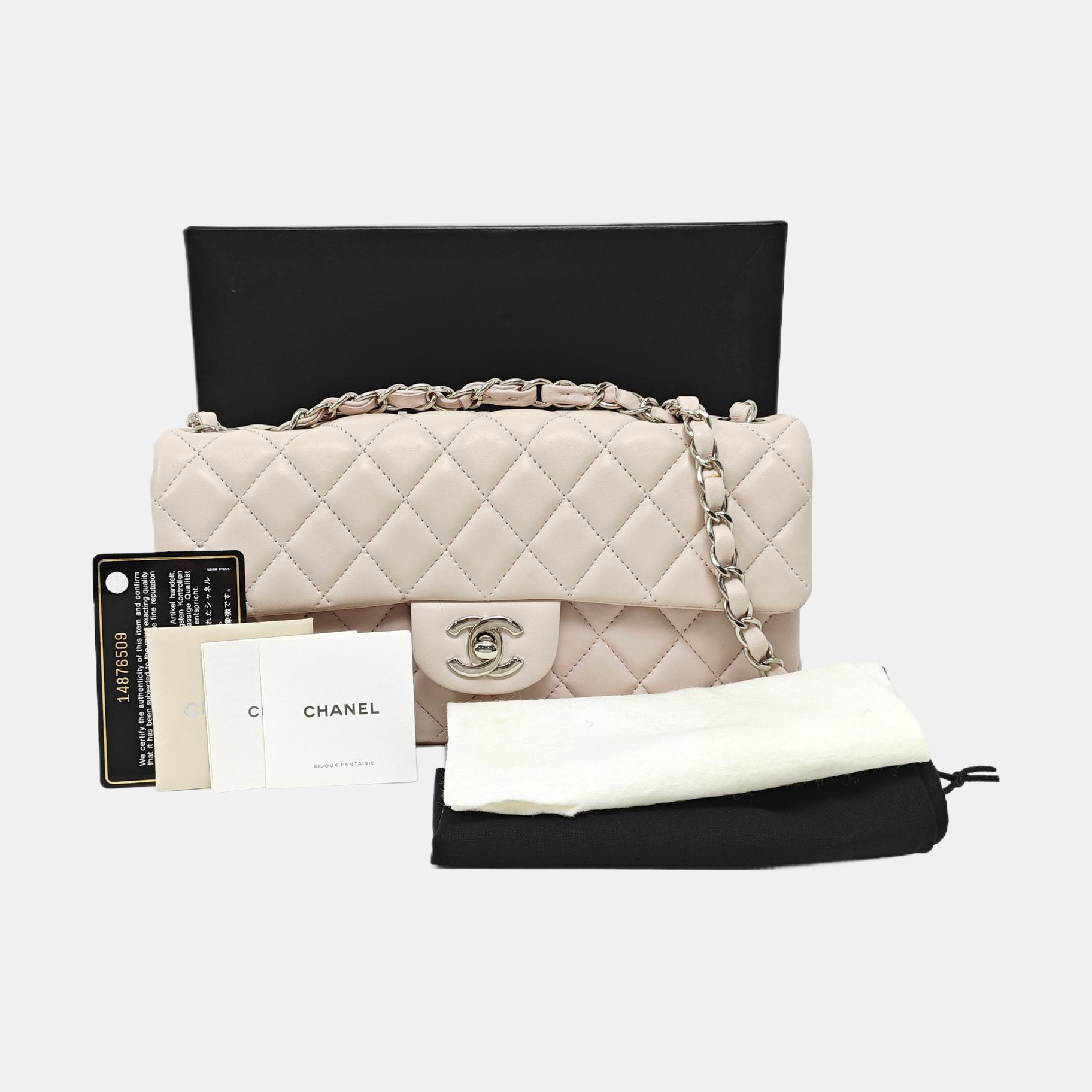 CLASSIC FLAP Small Quilted Calfskin Pink