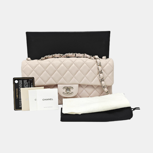 CLASSIC FLAP Small Quilted Calfskin Pink