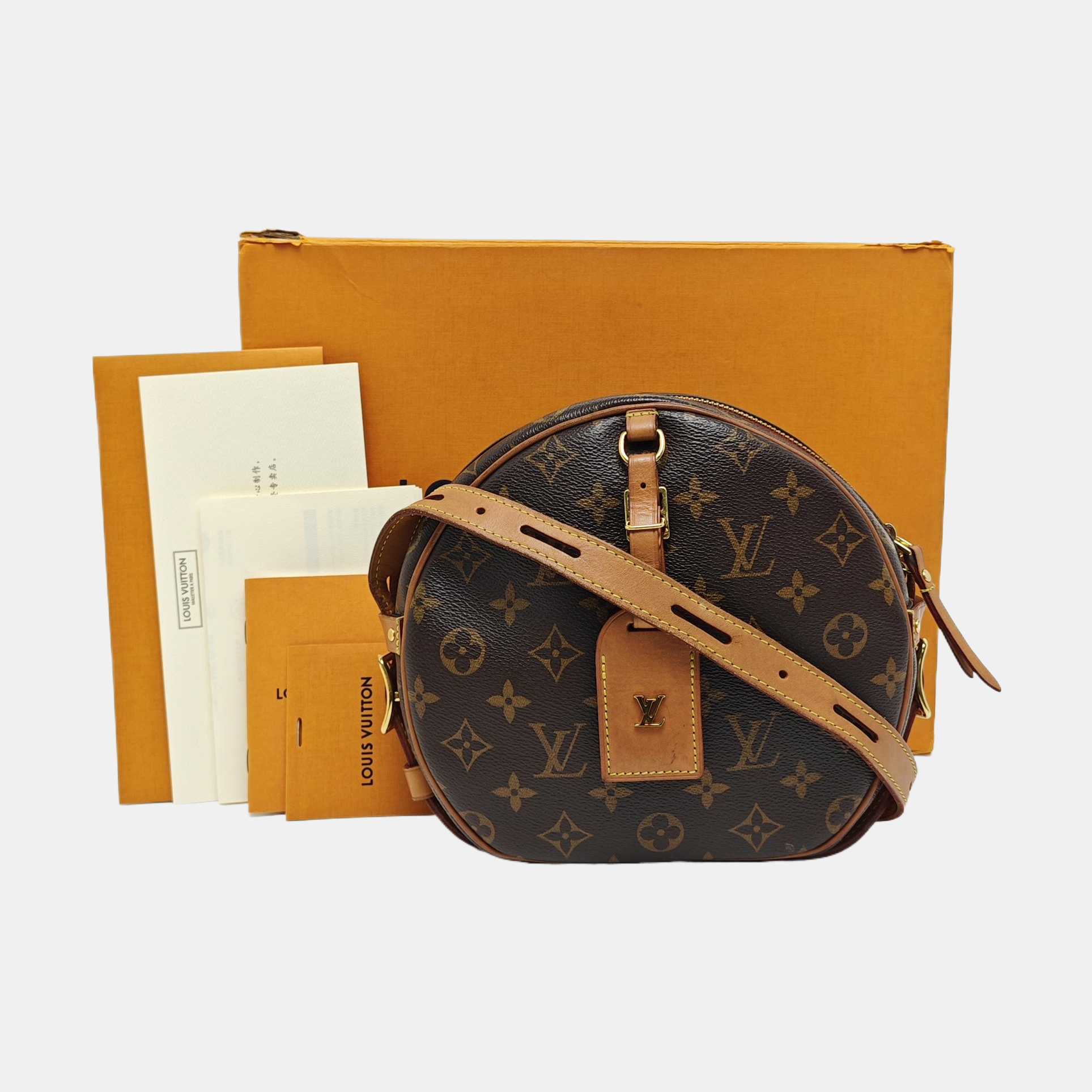 BOITE CHAPEAU MM Monogram Coated Canvas Brown
