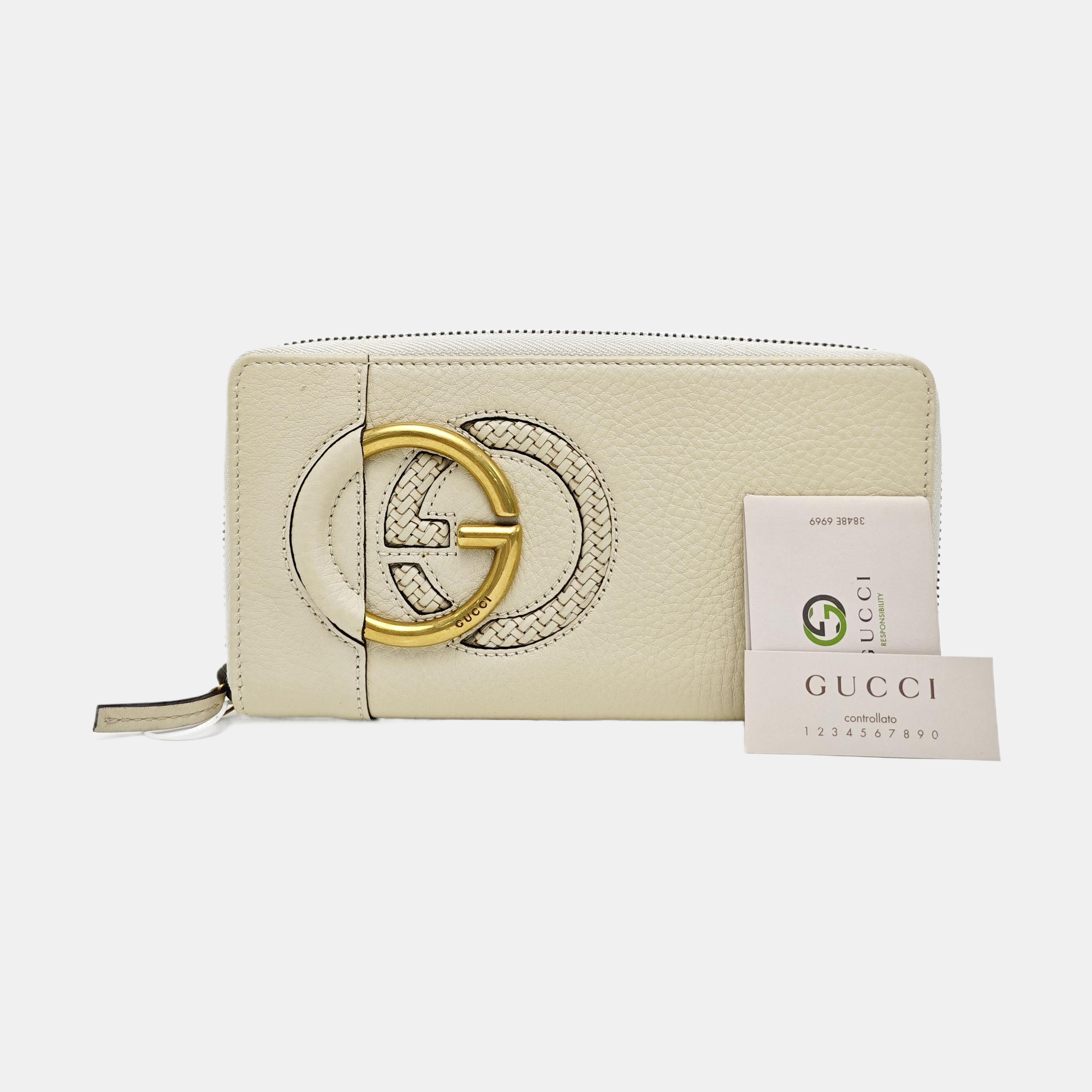 Calfskin Wallet Beige
