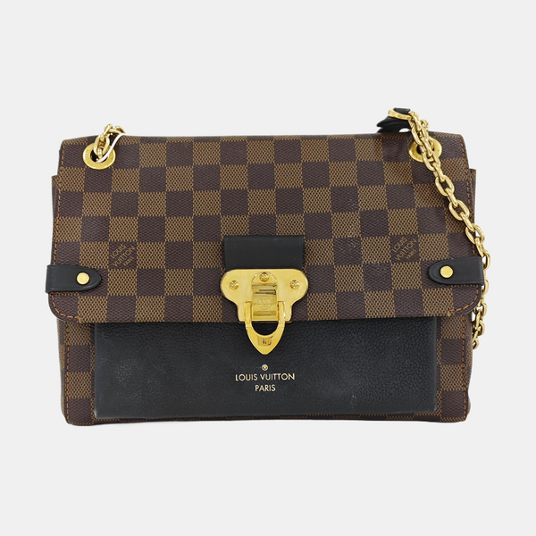 VAVIN PM Damier Ebene Coated Canvas Brown