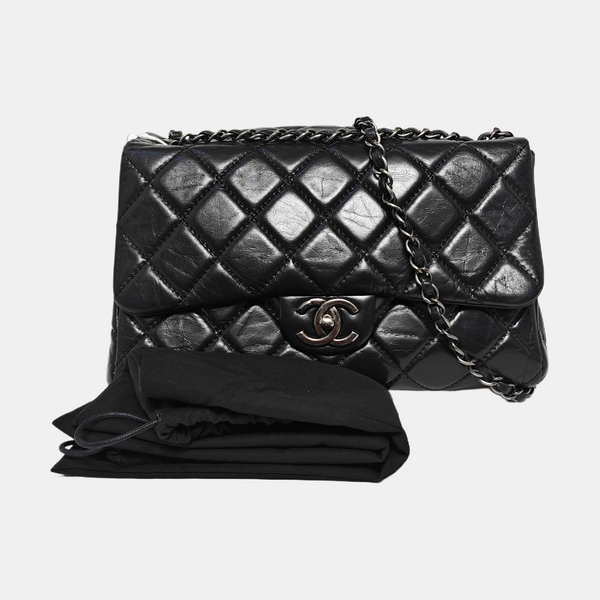 CLASSIC FLAP Small Quilted Calfskin Black