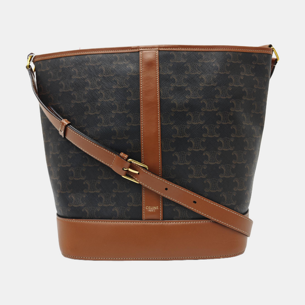 TRIOMPHE CANVAS Small Coated Canvas Brown