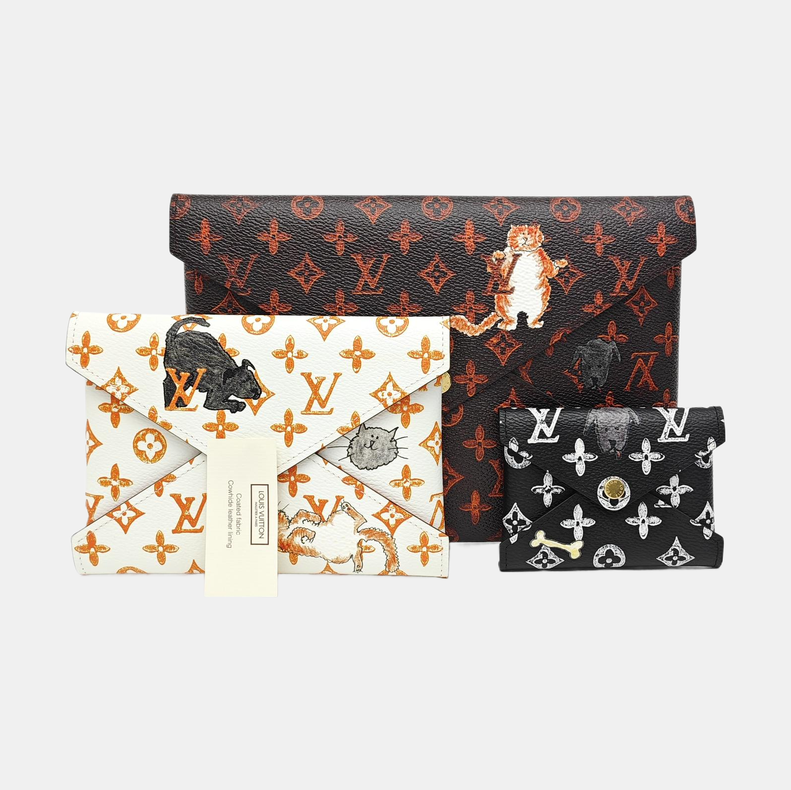 KIRIGAMI Monogram Coated Canvas Black