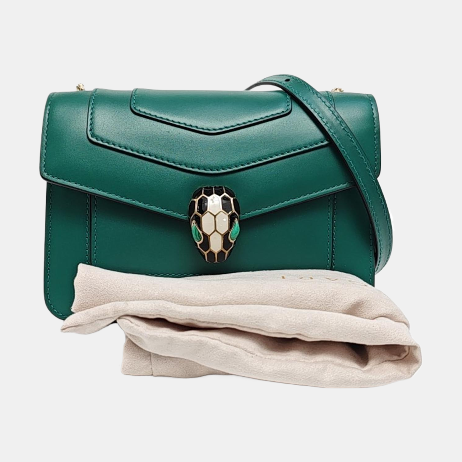 SERPENTI FOREVER Small Calfskin Green