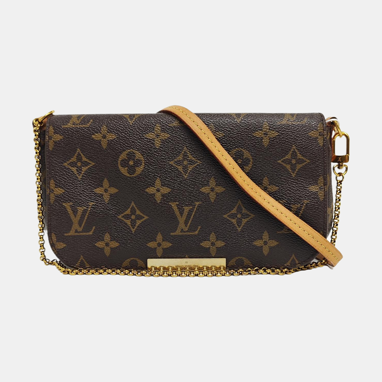 FAVORITE PM Monogram Coated Canvas Brown