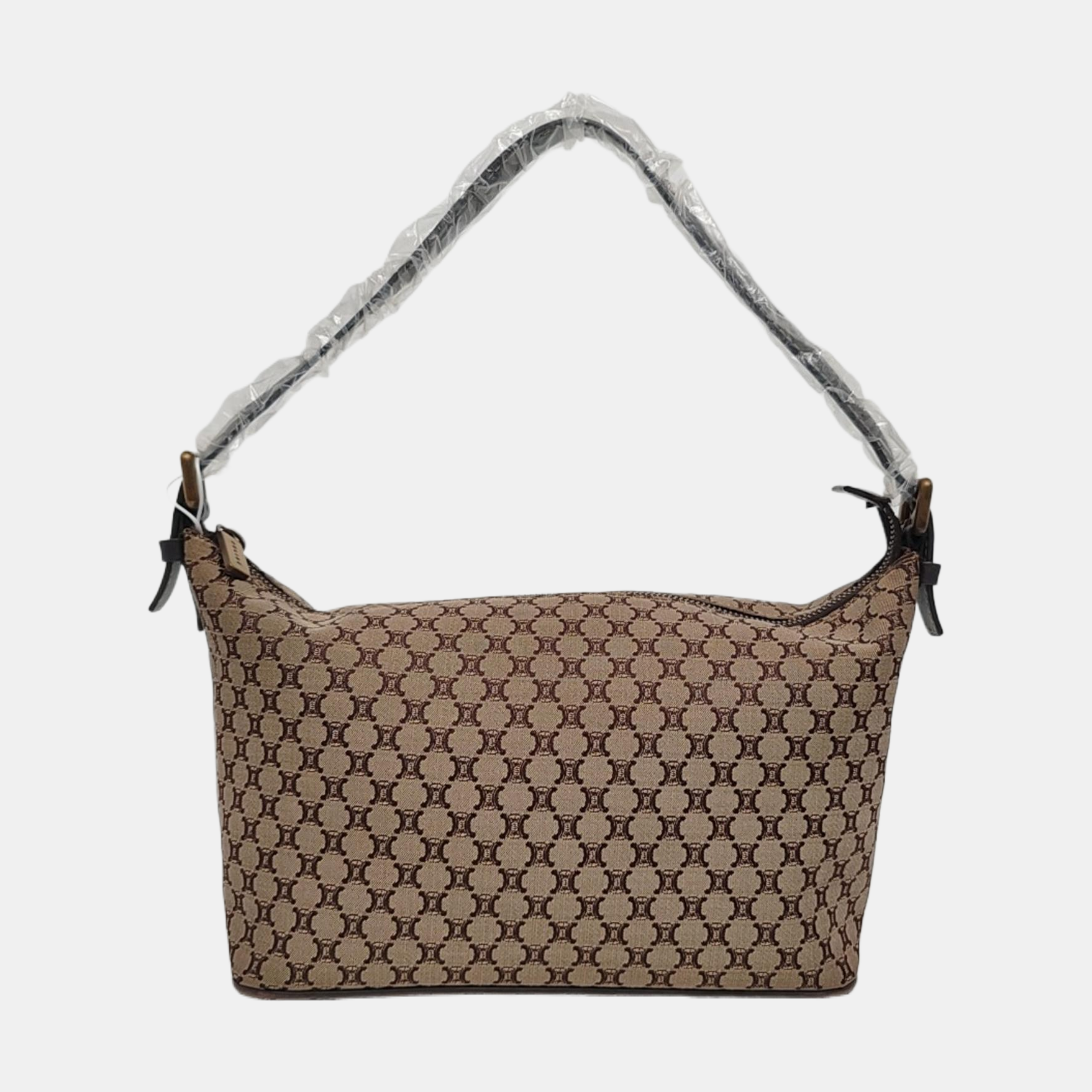 Canvas Top Handle Bag Brown