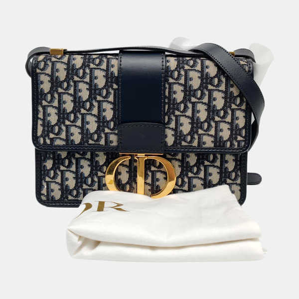 30 Montaigne Oblique Canvas Blue