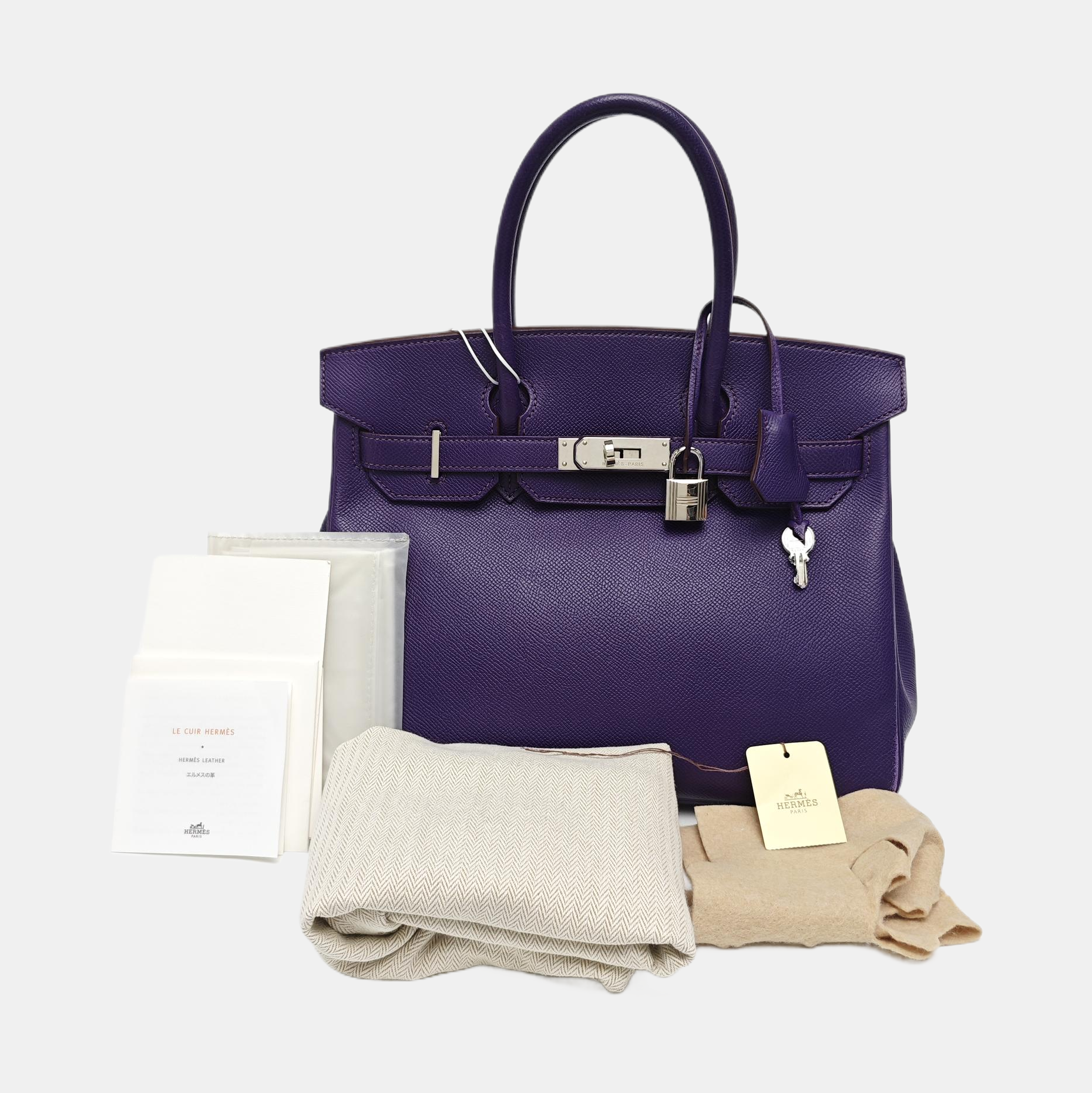 Birkin 30 Epsom Purple