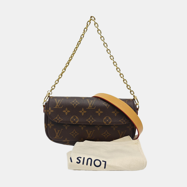 IVY Monogram Coated Canvas Brown