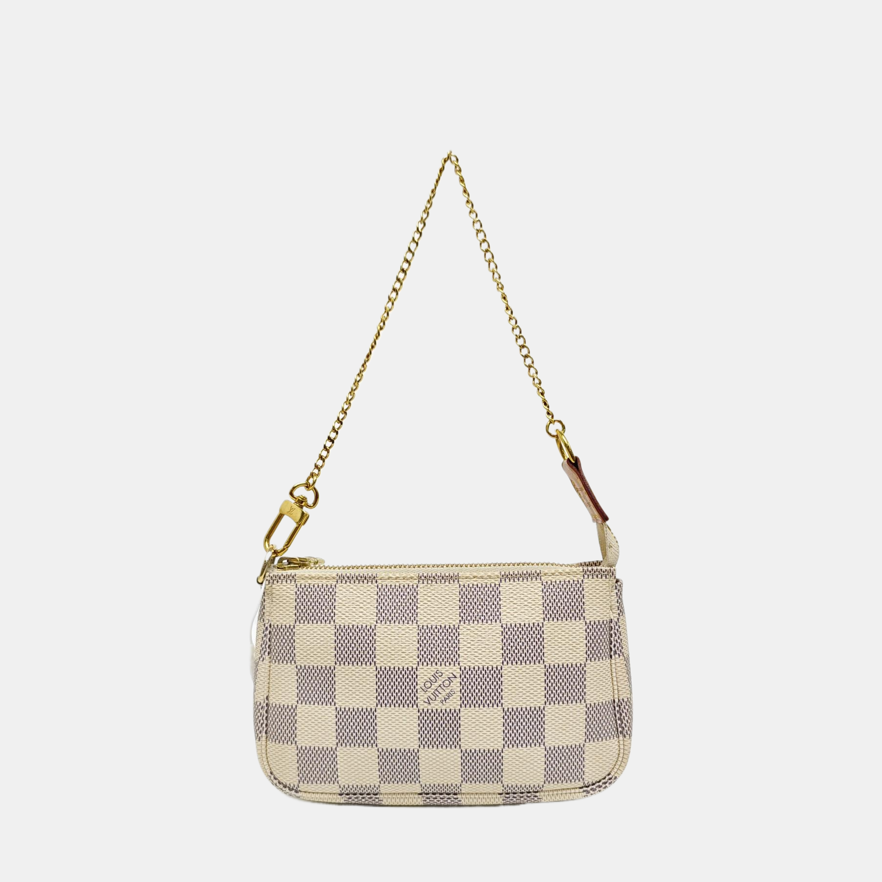 ACCESSOIRES Mini Damier Azur Coated Canvas White