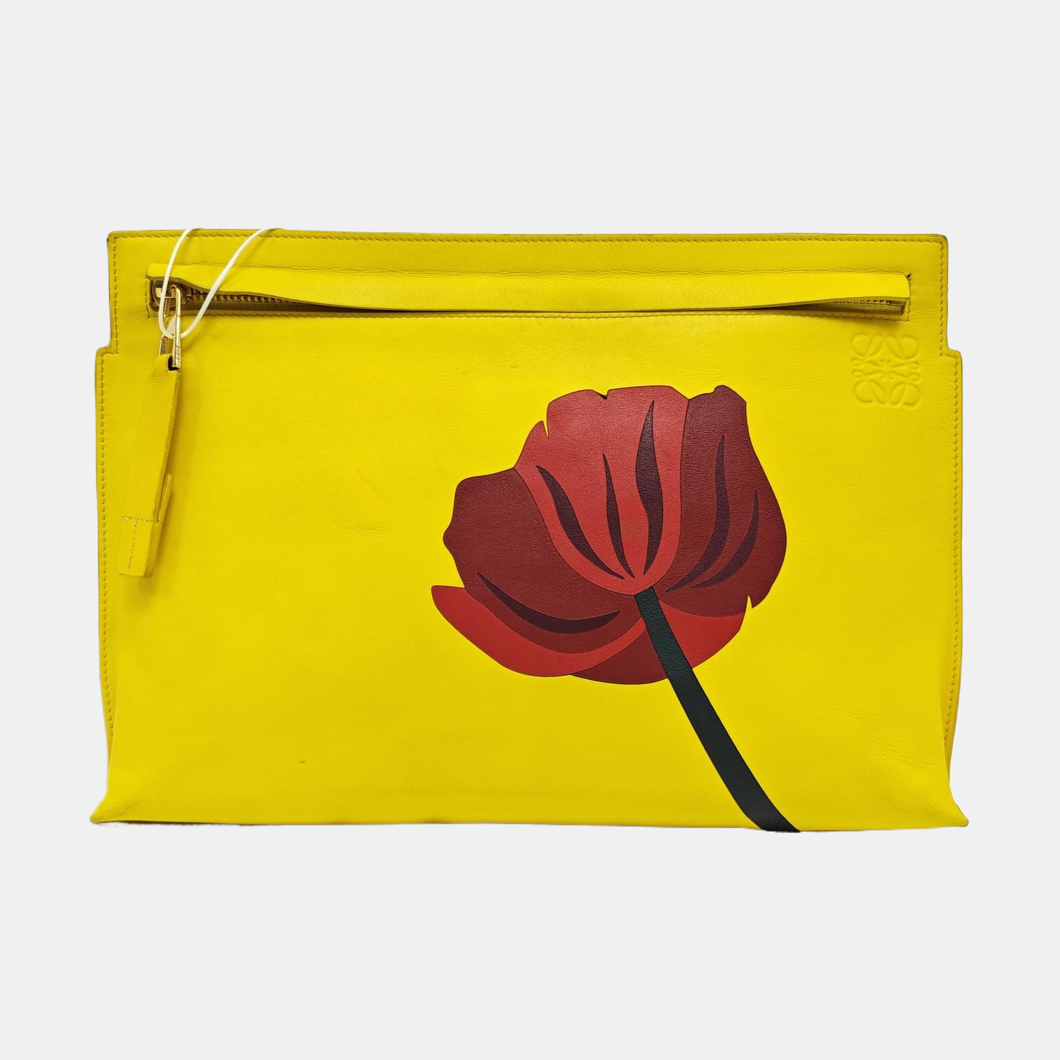 T Pouch Calfskin Yellow