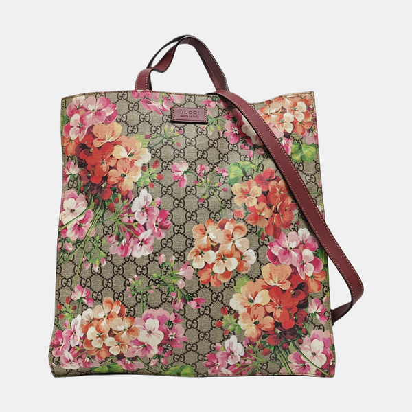 Monogram Coated Canvas Tote Bag Beige