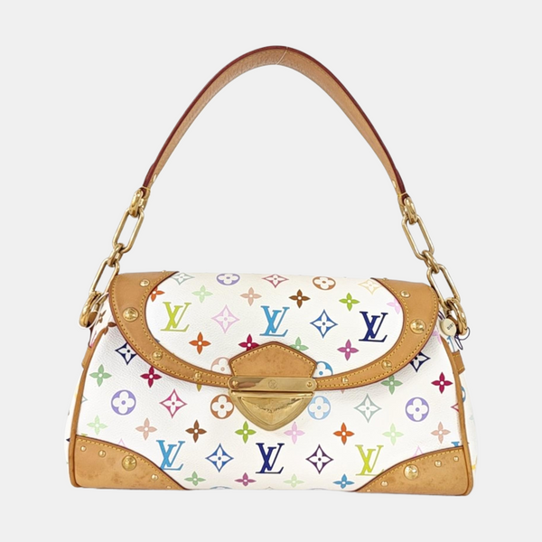 LV × TM BEVERLY MM Monogram Coated Canvas White